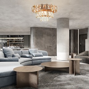 Люстра на штанге Arte Milano Sorrento-8109 золото арт. 378109/6/370 GD