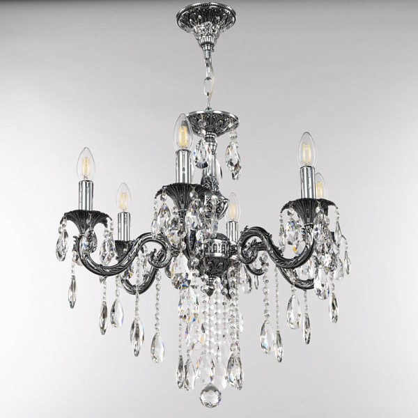 Подвесная люстра Bohemia Ivele Crystal AL7901 никель арт. AL79101/6/175 B NB