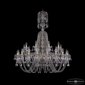 Подвесная люстра Bohemia Ivele Crystal 1402 золото арт. 1402/20+10/400/XL-130 G