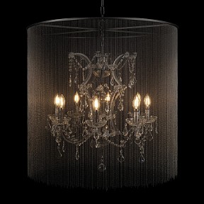 Подвесная люстра Loft it Vaille Crystal графитовый арт. 10450/800