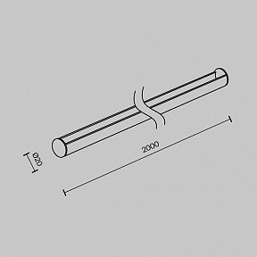 Соединитель для треков Maytoni Technical Accessories for system Parity черный арт. TRA130SR-2B