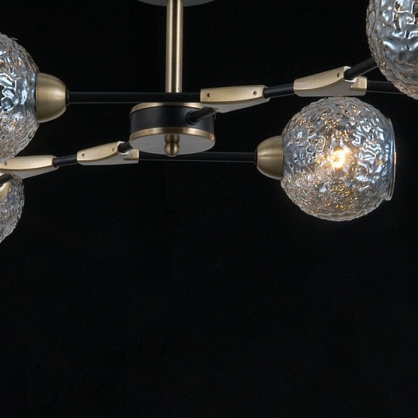 Люстра на штанге ILLUMICO  бронза арт. IL0253-6CSQ-79 BK AB
