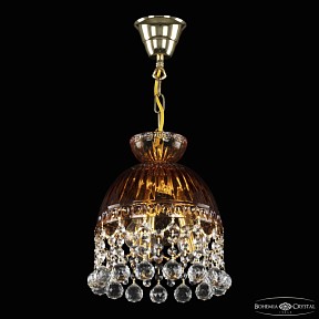 Подвесная люстра Bohemia Ivele Crystal 5478 золото арт. 5478/22 G Amber/M-1G Balls
