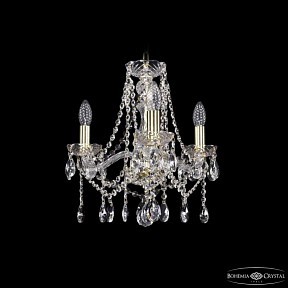 Подвесная люстра Bohemia Ivele Crystal 1413 золото арт. 1413/3/141 G