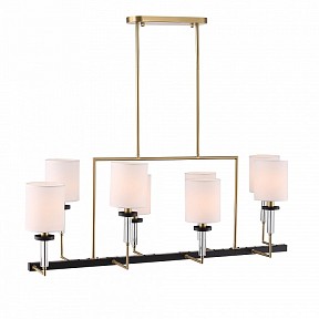 Люстра на штанге ST-Luce BLACK+BRASS латунь арт. SL1404.338.08