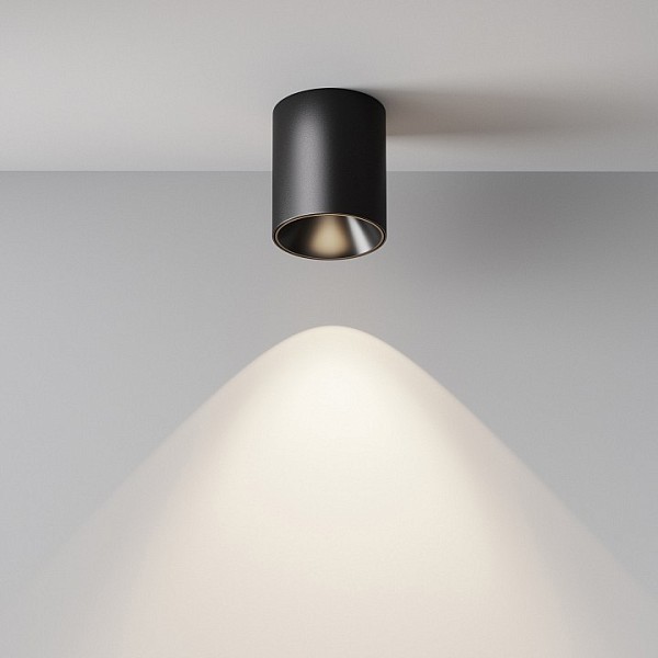 Накладной светильник Maytoni Alfa LED черный арт. C064CL-12W4K-RD-B