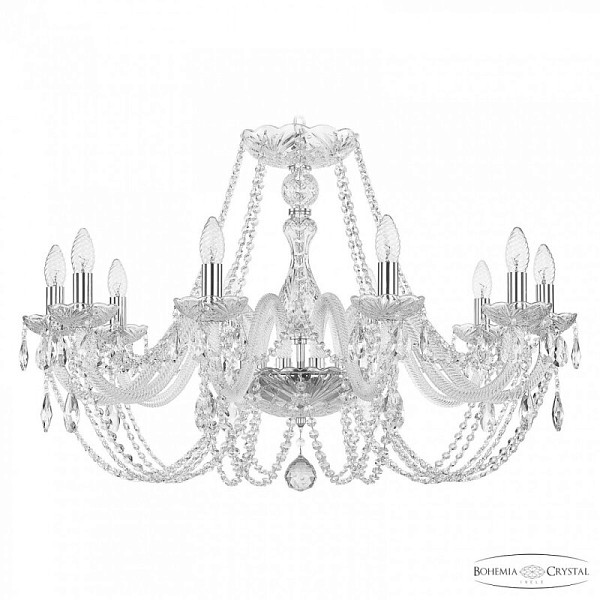 Подвесная люстра Bohemia Ivele Crystal 101 никель арт. 101/10/300 Ni