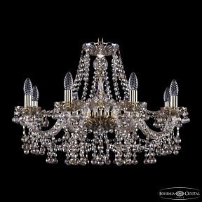 Подвесная люстра Bohemia Ivele Crystal 1409 золото арт. 1409/8/240 G M801