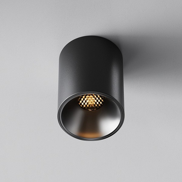 Накладной светильник Maytoni Alfa LED черный арт. C064CL-8W2.7K-RD-B