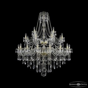 Подвесная люстра Bohemia Ivele Crystal 1415 золото арт. 1415/16+8+4/460/2d G