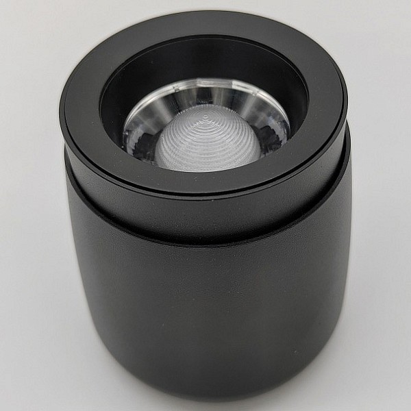 Накладной светильник iLedex Metrica черный арт. 114-12W-D90-4K-ZOOM-BK