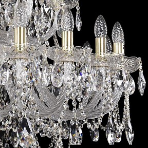 Подвесная люстра Bohemia Ivele Crystal 1411 золото арт. 1411/24+12/460/G