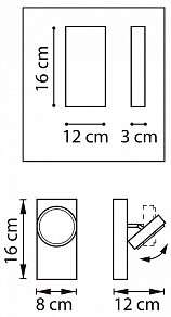 Бра Lightstar Fico черный арт. 740617