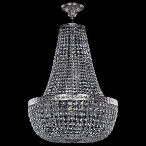 Люстра на штанге Bohemia Ivele Crystal 1911 металл арт. 19111/H2/45IV Ni