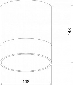 Накладной светильник Elektrostandard Light LED черный арт. 35140/H черный