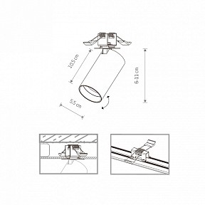 Спот Nowodvorski Mono Surface белый арт. 7683