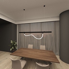 Подвес для трека Denkirs SMART RAY черный арт. DK8064-BK