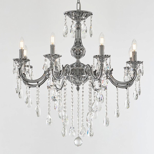 Подвесная люстра Bohemia Ivele Crystal AL7801 никель арт. AL78101/8/250 B NB