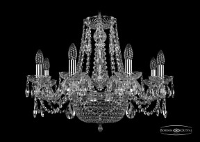 Подвесная люстра Bohemia Ivele Crystal 1415 никель арт. 1450/8/160/250 Ni