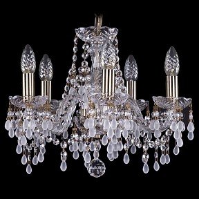 Подвесная люстра Bohemia Ivele Crystal 1410 золото арт. 1410/5/141/Pa/v0300
