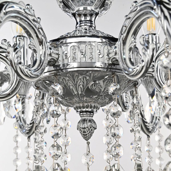 Подвесная люстра Bohemia Ivele Crystal AL7901 никель арт. AL79101/6/175 A NW