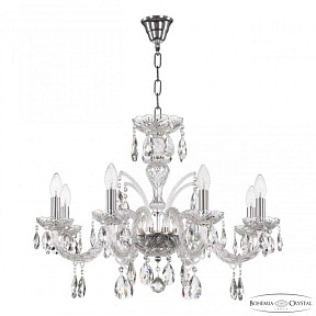 Подвесная люстра Bohemia Ivele Crystal 118 никель арт. 118/8/240 Ni