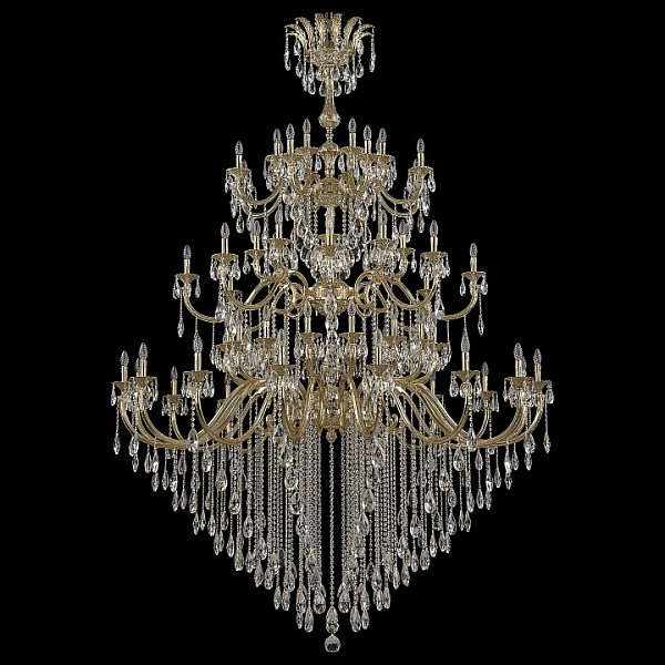 Подвесная люстра Bohemia Ivele Crystal 7218 золото арт. 72118/32+16+16/755/3d B G Y3