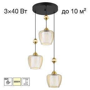 Подвесная люстра Citilux NORT бронза арт. CL475023