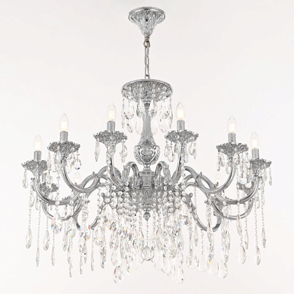 Подвесная люстра Bohemia Ivele Crystal AL7801 никель арт. AL78101/12/300 A Ni