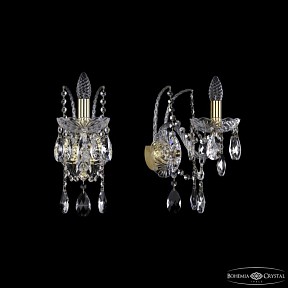 Бра Bohemia Ivele Crystal 1411 золото арт. 1411B/1/160/XL G