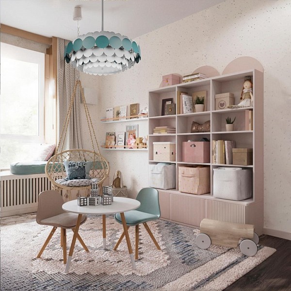 Люстра на штанге Loft it Juicy белый арт. 10310/S Blue