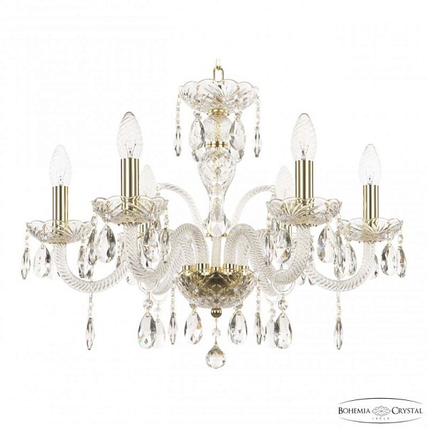 Подвесная люстра Bohemia Ivele Crystal 118 золото арт. 118/6/195 G