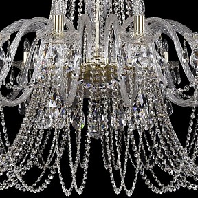 Подвесная люстра Bohemia Ivele Crystal 1402 золото арт. 1402/20/530/XL-164/G