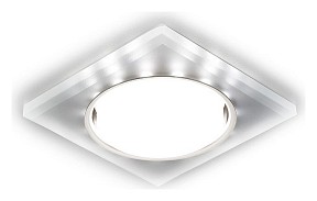 Встраиваемый светильник Ambrella Light GX53 G215 металл арт. G215 CH/WH