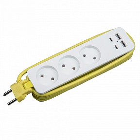 Сетевой фильтр Uniel Travel белый арт. UL-00011138