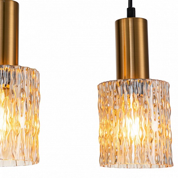 Подвесной светильник Escada Rain черный арт. 10189/3S Brass