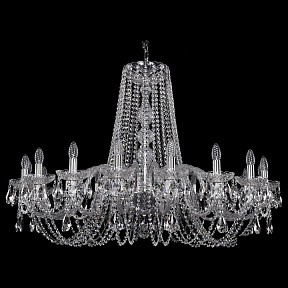 Подвесная люстра Bohemia Ivele Crystal 1402 металл арт. 1402/18/400/Ni