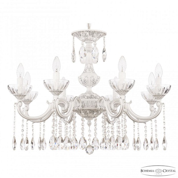 Подвесная люстра Bohemia Ivele Crystal AL7801 белый арт. AL78101/8/250 A WMN P Clear/M-1H