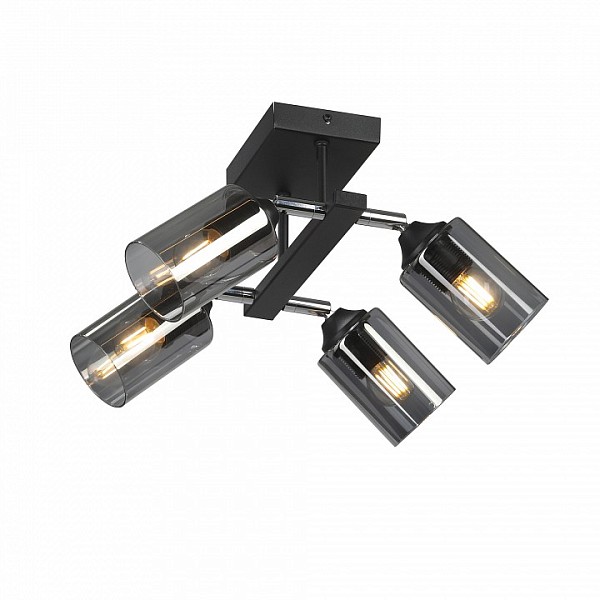Люстра на штанге Vitaluce V2833 черный арт. V2833-1/4PL