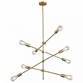 Люстра на штанге Alfa-Light F3524 бронза арт. F3524-44