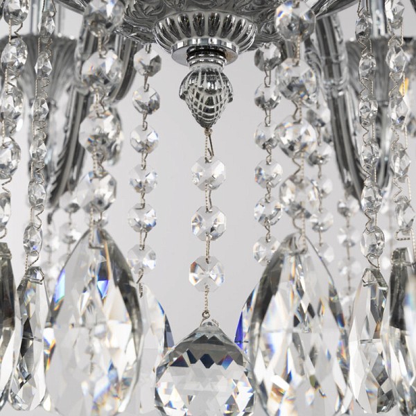 Подвесная люстра Bohemia Ivele Crystal AL7901 никель арт. AL79101/8/250 A NW