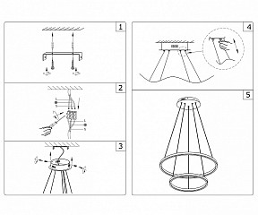 Подвесной светильник Kink Light Тор черный арт. 08219,19A(4000K)