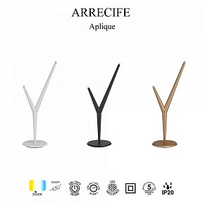 Настольная лампа декоративная Mantra Arrecife белый арт. 9213
