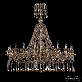 Подвесная люстра Bohemia Ivele Crystal 1413 золото арт. 1413/20/530/XL-158 G M721