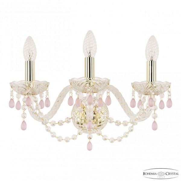 Бра Bohemia Ivele Crystal 112 золото арт. 112B/3/165 G V7010