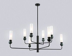 Люстра на штанге Ambrella Light LH зеленый арт. LH53275