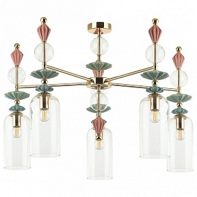 Потолочная люстра Odeon Light Bizet золото арт. 4855/5C