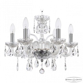 Подвесная люстра Bohemia Ivele Crystal 118 никель арт. 118/6/141 Ni