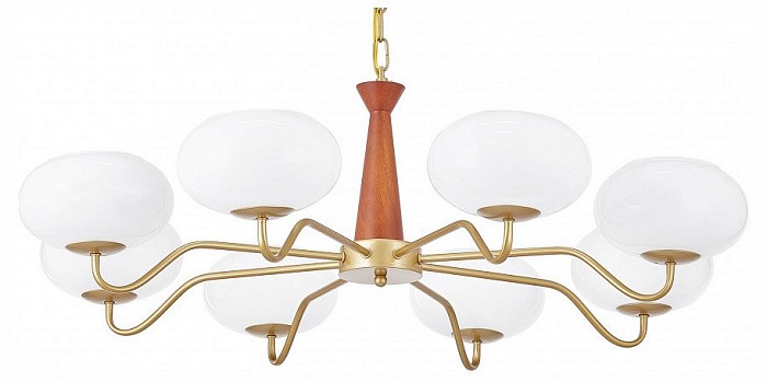 Подвесная люстра Arte Milano AM-Napoli дерево арт. 310166/D900/8 BS/WD