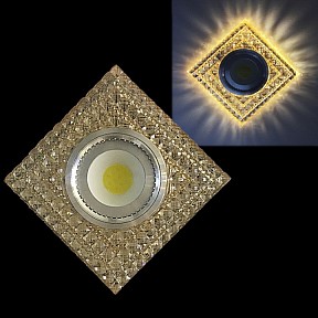 Встраиваемый светильник Reluce  хром арт. 42197-9.0-001PL MR16+LED3W TEA